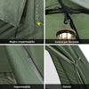 Sobuy сгъваеми маркиращи завеси за къмпинг с матрак и 1 макс. Вяра на дъската 180 кг зелено 193x145x188cm ogs32-l-gr-gr