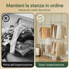 SoBuy Adjustable walk-in wardrobe 244x27x270cm KLS03-HG