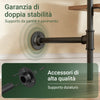 SoBuy KLS20-SCH, Σχάρα τοίχου με 2 ράφια MDF, Σχάρα ρούχων που εξοικονομεί χώρο χωρητικότητας 45 kg, Ντουλάπα για κρεβατοκάμαρα και είσοδο, 91,5x48x220 cm, Industrial Black