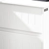 SoBuy BZR110-W Armadietto da Bagno con Cesto portabiancheria –Mobile Lavanderia con Cassetto – Armadio Compatto per Piccoli Spazi, Mobiletto Bagno Salvaspazio in Legno, 40x90x38cm, Bianco