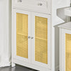 SoBuy Mobiletto cassettiera in rattan 60x35x88cm BZR120-W