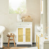 SoBuy Mobiletto cassettiera in rattan 60x35x88cm BZR120-W