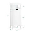 SoBuy BZR122-W Mobiletto da Bagno con Cesto per Biancheria – Mobile Compatto con Sacco Ribaltabile – Mobile Salvaspazio, Arredo per Bagno in Legno, Bianco, 30 x 90 x 30 cm