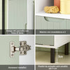 SoBuy BZR137-GR Mobile Alto Bagno Salvaspazio con Sacco Portabiancheria – Colonna Bagno Stretta con Ripiani, Armadietto per Lavanderia, WC o Bagni Piccoli, Bianco e Verde, 167x31x30cm