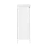 SoBuy BZR154-W Mobiletto Bagno Salvaspazio con Cesto Portabiancheria – Mobile Bagno Bianco 30x30x87 cm con Anta a Ribalta, Armadietto da Bagno Moderno per Bagni Piccoli, WC o Lavanderie