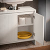 SoBuy BZR157-W Mobile Sottolavabo per Bagno, Mueble da Bagno Salvaspazio con Ripiani Regolabili, Bianco, MDF, 60x61x30 cm