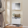 Стенски шкаф Sobuy с огледало 48x15x48cm BZR94-W (копие)