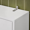 SoBuy Mobile Bagno con Ante e Ripiani, Scaffale WC per Toilette e Lavatrice, Armadio Angusto per Bagno, Antiribaltamento, Bianco, 65x182x20cm BZR165-W