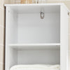 SoBuy BZR17-W Mobile alto Colonna bagno salvasapzio con cassetto e armadietto L40*P35*A161 cm