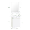SoBuy Set Specchio+ Mobile lavabo BZR170-SET