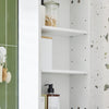 SoBuy Armadietto pensile con specchio 57x30x61 cm BZR184-W