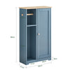 SoBuy Mobiletto Armadietto da bagno Grigio 50x21x86cm BZR189-HG