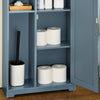 SoBuy Mobiletto Armadietto da bagno Grigio 50x21x86cm BZR189-HG