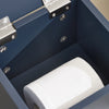 SoBuy Mobiletto bagno Porta carta igienica Portarotolo WC autoportante Armadietto laterale Blu 22x20x81 cm BZR192-B