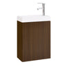 SoBuy Mobile Sottolavabo per Bagno Salvaspazio Mobiletto Bagno Sottolavabo Sospeso Design Moderno 40x22x56cm BZR196-BR
