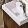 SoBuy Mobile Sottolavabo per Bagno Salvaspazio Mobiletto Bagno Sottolavabo Sospeso Design Moderno 40x22x56cm BZR196-BR