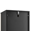 SoBuy BZR201-SCH Mobiletto Bagno Salvaspazio con Ripiani Regolabili - Mobile Bagno Stretto in MDF Impermeabile, Cucina, Corridoio - Nero, 30cm