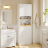 SoBuy BZR241-E-W Mobile Colonna Bagno con 3 Ante e Cassetto, Presa Elettrica, Bianco - immagine 2/12