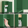 SoBuy BZR34-II-SY Colonna Bagno Stretta – Mobile Bagno Idrorepellente, Alto con Ripiani Regolabili e Cassetto – Armadietto Salvaspazio, MDF Verde Scuro, 20x180x20cm