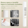 SoBuy BZR34-WN Armadio colonna bagno, Mobile alto con 2 Ante e 1 cassetto, Mobiletto bagno salvaspazio 20x20x180 Bianco-Naturale