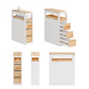 SoBuy Space-saving trolley 65x23x82cm BZR54-WN