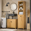 SoBuy Colonna bagno con portabiancheria 40x35x172cm BZR95-SN