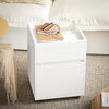 Sobuy Office Crolley Wardrobes Translatable Archive Table Bad Bed Printer с бели колела 40x40x54cm FBT121-W