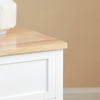 Sobuy нощно шкафче малка спалня маса от бял диван 40x30x60cm FBT126-Down
