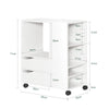 Sobuy Low Table с покривки Поддръжка за принтер Мултивален Mocchery Call Office White Office L60*P35*A71 CM FBT129-W