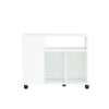 SoBuy Tavolino con ruote 75x35x61cm FBT142-W