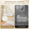 SoBuy FHK38-W Mensola da Parete Galleggiante con Cassetto & Illuminazione LED con Sensore di Movimento, per Camera da Letto, Ingresso & Soggiorno, a Batterie, L60 × P20 × H8 cm, Bianco