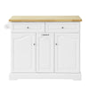 SoBuy Credenza con ruote 115x46x90.2cm FKW100-WN