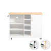 SoBuy Credenza con ruote 127x51x94cm FKW105-WN