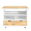 SoBuy Credenza con ruote 110x55x91cm FKW107-WN