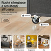 SoBuy FKW113‑SCH Mobile Cucina Salvaspazio Credenza Cucina Carrello Cucina con Ruote Mobiletto Cucina Dispensa Madia Cucina Mobile Cucina con Ripiani nero 82x46x88 cm