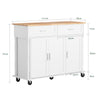 SoBuy Credenza con ruote 117x40x91cm FKW116-WN