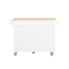 SoBuy Credenza con ruote 128x46x92cm FKW120-WN