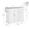 SoBuy FKW128-ST Isola Cucina su Ruote con Piano di Lavoro Estendibile, Mobiletto Salvaspazio, Carrello da Cucina con Ruote, con Due Cassetti e Ripiano Regolabile 130 x 46/71 x 91cm Bianco
