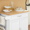 SoBuy Carrello cucina bianco 74x45x91cm FKW13-WN