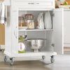 SoBuy Carrello cucina bianco 74x45x91cm FKW13-WN