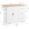 SoBuy Sideboard mit Gummiplatte 130x71x91cm FKW41-WN