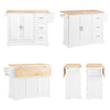 SoBuy Sideboard mit Gummiplatte 130x71x91cm FKW41-WN