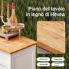 SoBuy FKW45-WN Mobile Cucina Salvaspazio con Ruote Carrello Cucina con Cassetti e Portabottiglie, Mobiletto Credenza credenza cucina per Cucina o Sala da Pranzo, Bianco 67x86x38cm