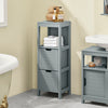 Sobuy шкаф за баня колона шкаф за баня спестява сиво L30*P30*A90 cm FRG127-SG