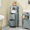 Sobuy шкаф за баня колона шкаф за баня спестява сиво L30*P30*A90 cm FRG127-SG