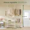SoBuy Dressing 195x42x295cm FRG34-II-W