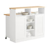 SoBuy Credenza con ruote 110x66x97cm FSB36-WN