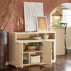 SoBuy Credenza in hevea 120x40x85cm FSB80-MI