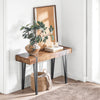Собуи маса за входна маса за конзола за диван Спестяване на индустриален стил кафяв 120x40x75cm FSB88-F