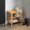 SoBuy Panca scarpiera in bambù 50x28x45cm FSR02-K-N